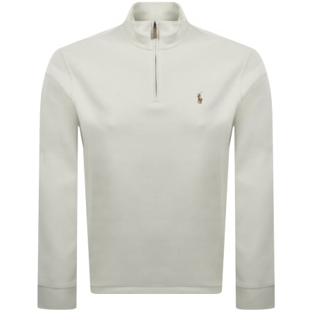 Ralph Lauren Quarter Zip Knit Jumper White | Mainline Menswear us